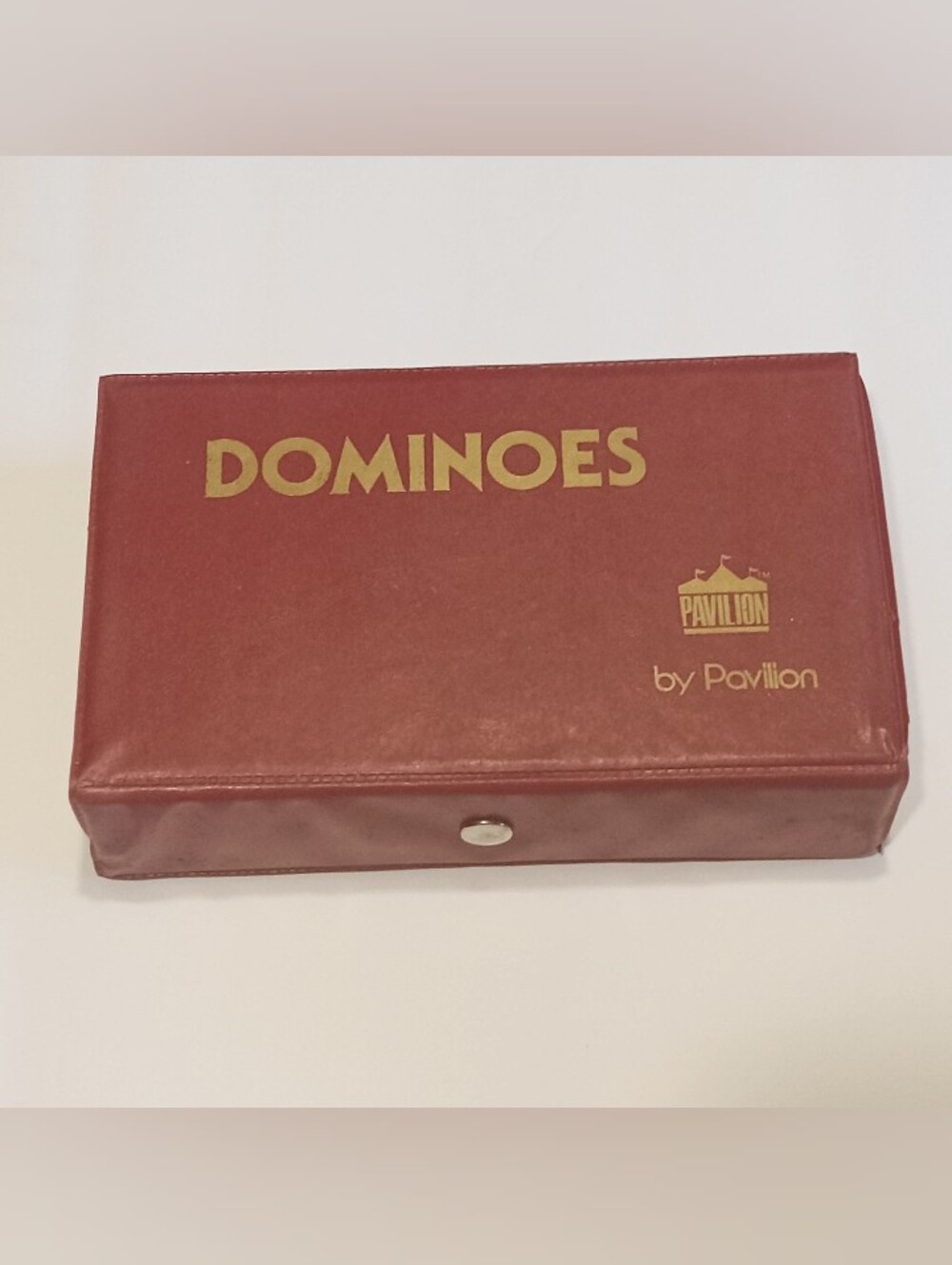 PAVILION DOMINOES GAME WITH RED CASE - 55 PIECES